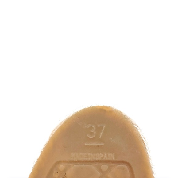 Chanel Beige Pearl Studded CC Logo Two Tone Black Cap Toe Suede Espadrilles 37 - Picture 10 of 11